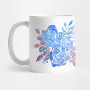 Blue roses bouquet Mug